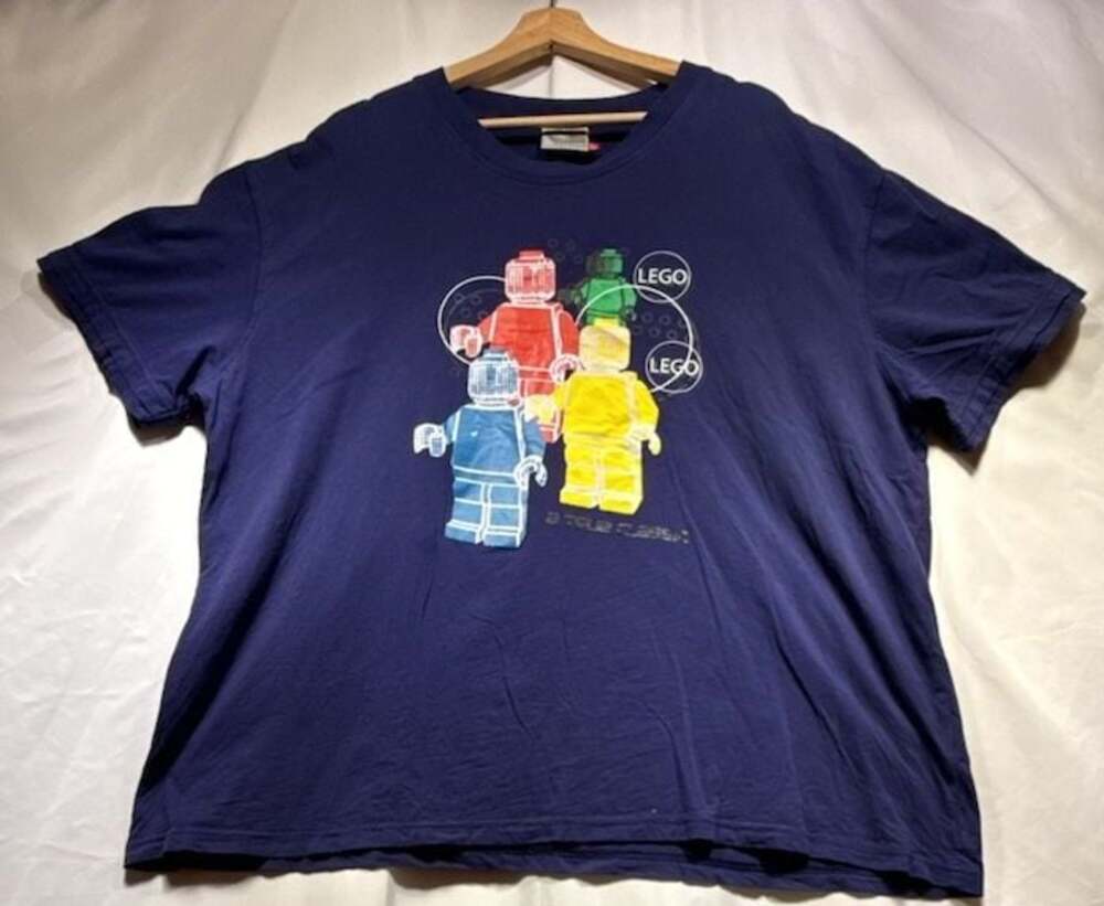 LEGO Collection Graphic T-Shirt A True Classic Navy Blue XXL
